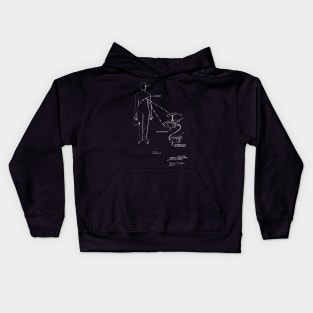 Bio-instrumentation Apparatus Vintage Patent Hand Drawing Kids Hoodie